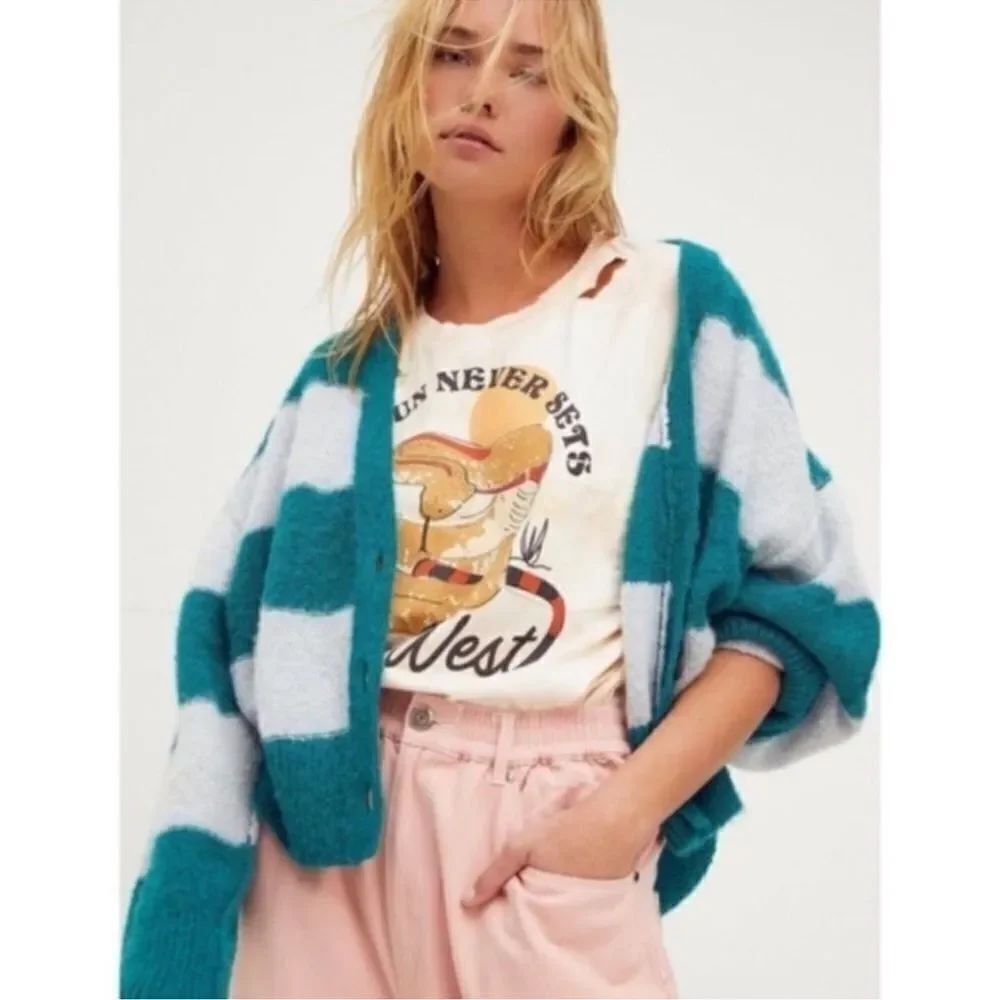 Free People Eclair Cardi Cardigan Sweater Alpaca